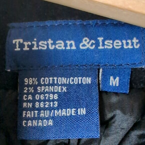 Tristan & Iseut Black Cotton Velvet Bead Crochet Embroidered Blazer Size m - Picture 5 of 16